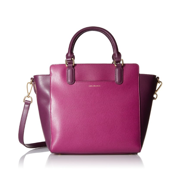 Vera Bradley Morgan Satchel Bag, Plum, One Size, Only $63.14, You Save $134.86(68%)， Free Shipping