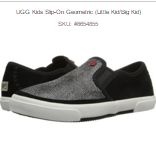 6PM has UGG Kids Slip-On Geometric (Little Kid/Big Kid)for only $17.99, Free Shipping with order over $50