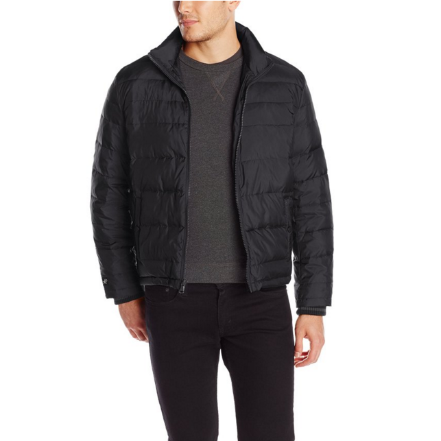 Kenneth Cole New York Men's Puffer Down Jacket, Black, Small, Only $52.50, You Save $197.50(79%)， Free Shipping