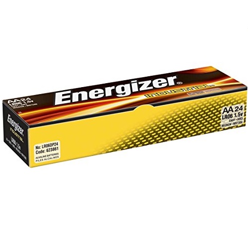 Energizer Industrial AA Alkaline Batteries, 24 Count (Pack of 6), Only $18.44