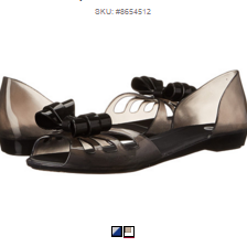 6PM:Mel by Melissa Mel Move Bow 女士平底凉鞋, 原价$45，现仅售$17.99,购满$50免运费或$4.95运费！