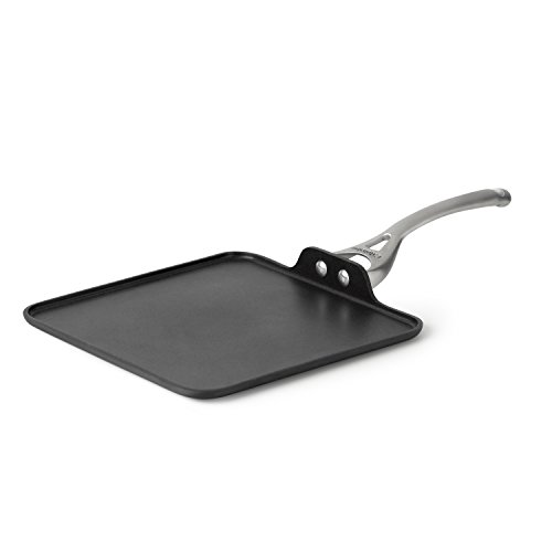 Calphalon Contemporary Hard-Anodized Aluminum Nonstick Cookware, Square Griddle Pan, 11-inch, Black, Only $25.00