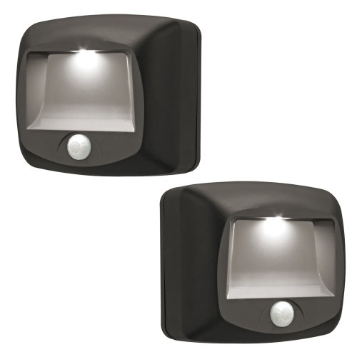 Mr. Beams MB522 Battery Operated Indoor/Outdoor Motion-Sensing LED Step/Stair Light, Brown, 2-Pack, Only $16.43, You Save $28.56(63%)