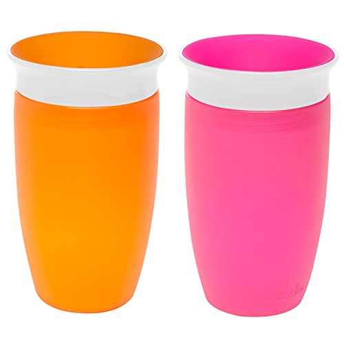Munchkin Miracle 360 Sippy Cup, Pink/Orange, 10 Ounce, 2 Count, Only $5.01