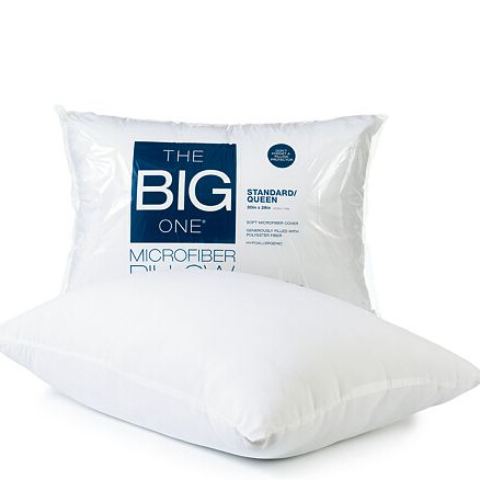 The Big One Microfiber 标准尺寸枕头  特价仅售$2.99