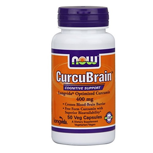 Now Foods Curcubrain Longvida 400 mg, 50 Count, Only $17.77, You Save $22.22(56%)