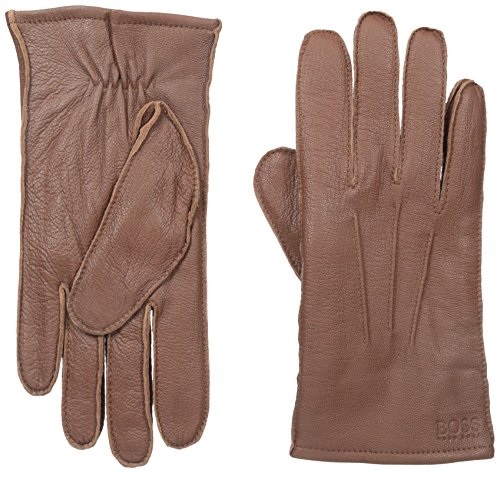 BOSS Hugo Boss Men's Heltona Leather Glove, Tan, Large, Only $30.86, You Save $104.14(77%)