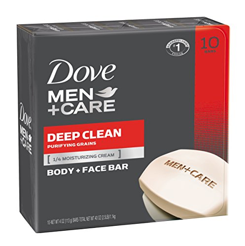 Dove Men+Care Body and Face Bar, Deep Clean 4 oz, 10 Bar, Only $8.49, free shipping after clipping coupon and using SS