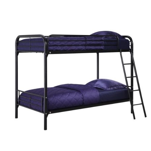 DHP Twin Over Twin, Metal Bunk Bed - Black, Only $152.99, You Save $347.00(69%)