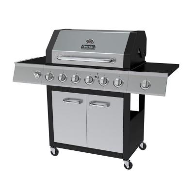 Dyna-Glo Model # DGF600SSP   6-Burner LP Gas Grill in Black and Stainless Steel with Side Burner, only $199.00
