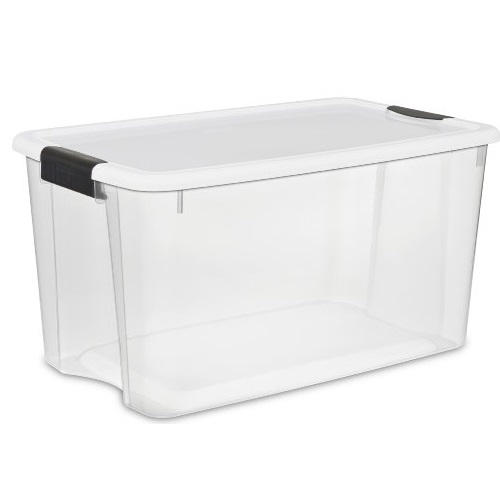 Sterilite Ultra 透明儲藏箱，70誇脫容量，共4個，現僅售$35.99