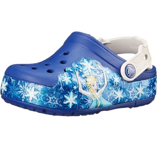 Crocs CrocsLights Frozen女孩冰雪奇緣版洞洞鞋$13.84