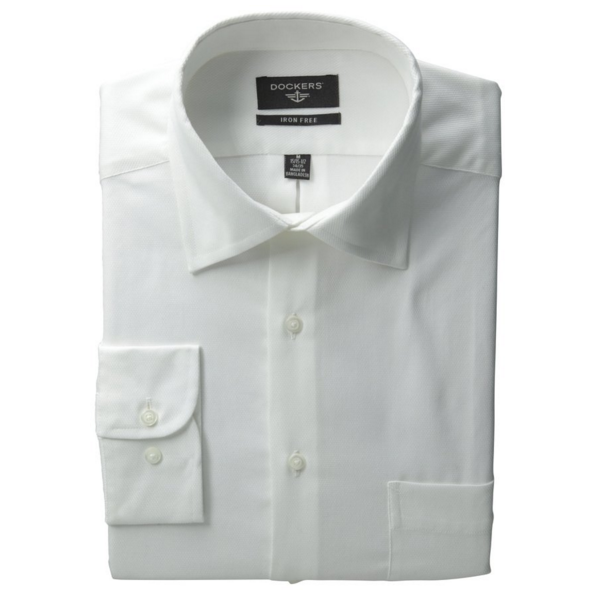 衣櫥里的必備基本款：Dockers男式 長袖 休閑襯衫,原價$44.00，現僅售$10.99