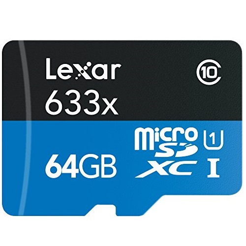 Lexar High-Performance microSDXC 633x 64GB UHS-I/U1 w/USB 3.0 Reader Flash Memory Card - LSDMI64GBB1NL633R, Only$9.99