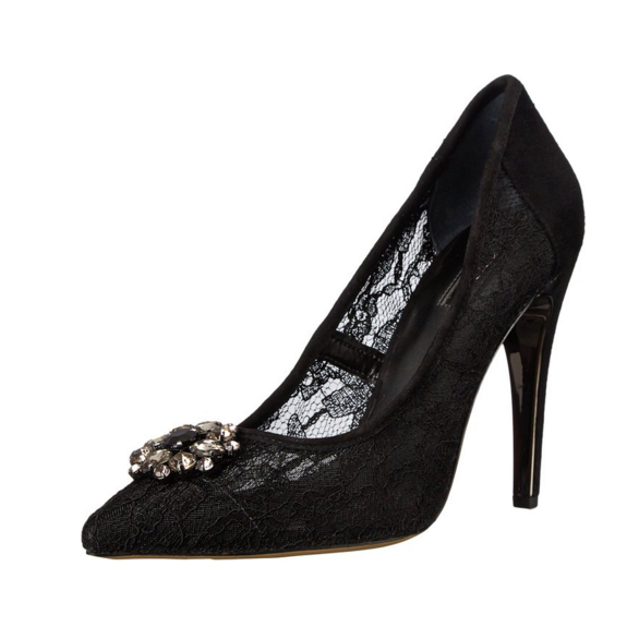 GUESS Women's Beccy Black Lace Pump 6.5 M, Only $39.99, You Save $80.01(67%)