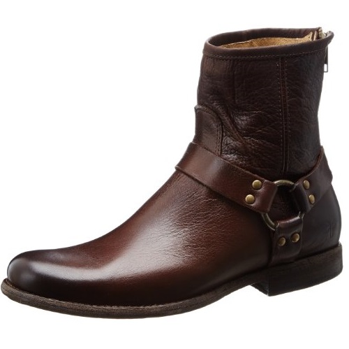 FRYE Women's Phillip Harness Ankle Boot, Dark Brown Soft Vintage Leather, 5.5 M US, Only $78.97, You Save $150.03(66%)