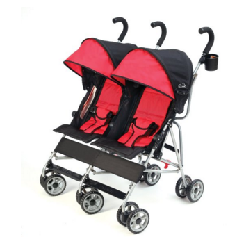 Kolcraft Cloud Side by Side Umbrella Stroller, Scarlet, Only $77.88, You Save $72.02(72%)，Free Shipping