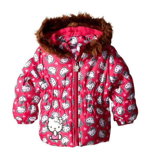 Hello Kitty Baby Girls' Face Jacket, Fuchsia Purple, 12 Months, Only $7.57, You Save $52.43(87%)