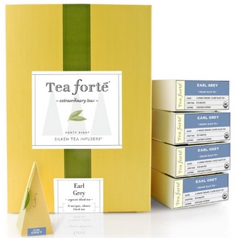 Tea Forte金字塔丝质茶包爱心礼盒，12包 $33.60