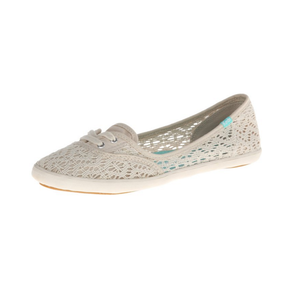 Keds Women's Teacup Crochet Flat,Cream,7 M US, Only $23.62, You Save $21.38(48%)