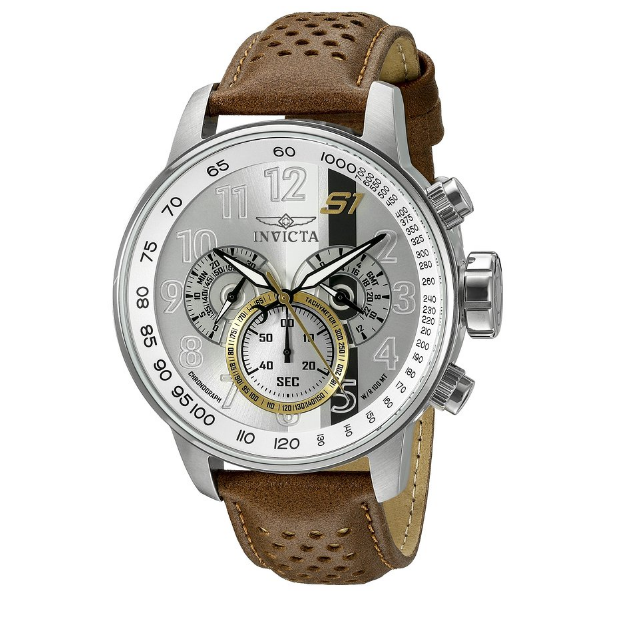 Invicta Men's 19286 S1 Rally Analog Display Swiss Quartz Brown Watch, Only $92.28, You Save $602.72(87%)，Free Shipping
