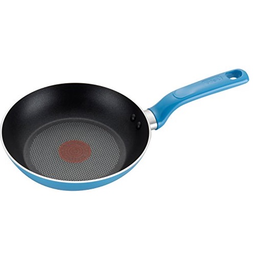 T-fal C51207 Excite Nonstick Thermo-Spot Dishwasher Safe Oven Safe PFOA Free Fry Pan Cookware, 12-Inch, Blue, Only $16.99