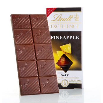 Lindt Excellence Dark Chocolate and Pineapple Bar,  3.5 oz. Bars, 12 Count, Only $13.71