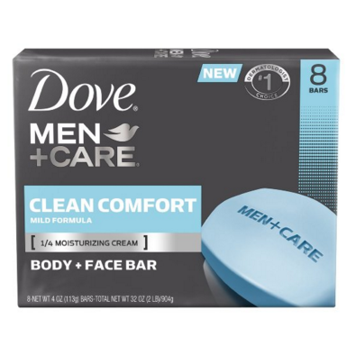 Dove多芬男士面部+身体两用香皂  8块装 特价仅售$8.03,免运费！
