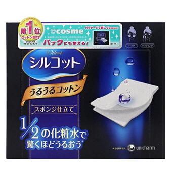 Cosme大賞第一名，日本雜誌名模梨花推薦！ Unicharm 尤妮佳化妝棉40片  現價僅售$4.50