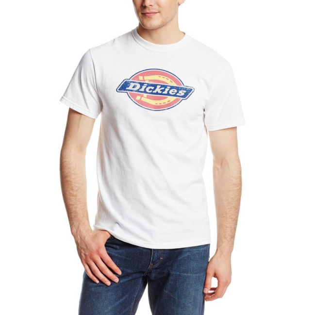 Dickies Men's Short Sleeve Fashion Tee Shirt, White Heather, Large, Only $4.99, You Save $12.00(71%)