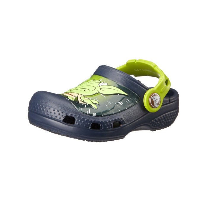 激萌：crocs 卡駱馳 男童星球大戰尤達洞洞鞋，原價$34.99，現僅售$9.67