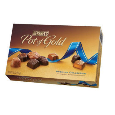 Hershey's Pot of Gold Assorted Milk and Dark Chocolates Premium Collection, 10-Ounce Box, Only $4.99