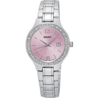 SEIKO精工SUR787女士镶钻时装手表 用码特价$58
