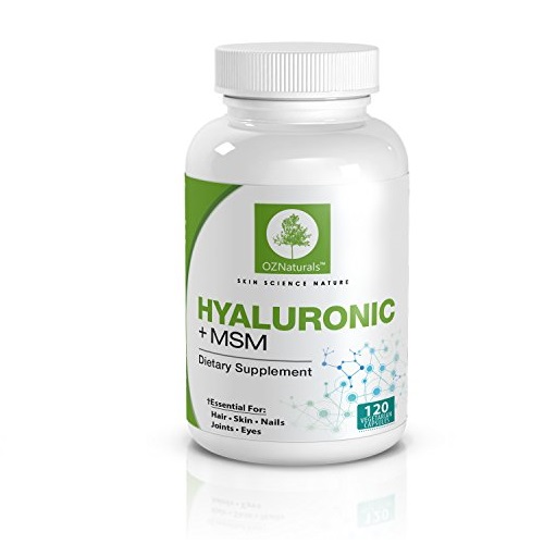 OZNaturals Hyaluronic Acid Joint Supplement + MSM. 120 Veggie Caps, 900 MG, Only $15.99, You Save $9.00(36%)