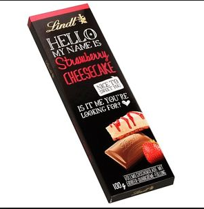 Lindt HELLO Chocolate Bar, Strawberry Cheesecake, 12 Count, Only $19.03