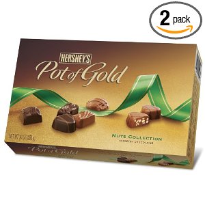 Hershey's Pot of Gold Assorted Chocolate Nuts Collection, 8.7-Ounce Boxes (Pack of 2) , only $7.81 after 50% automatic discount