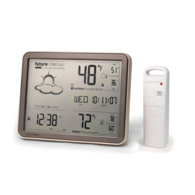 AcuRite 75077 Weather Forecaster with Jumbo Display, Remote Sensor and Atomic Clock, Only $25.00, You Save $19.99(44%)