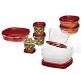 Rubbermaid Easy Find Lid Food Storage Container, BPA-Free Plastic, 18-Piece Set (FG7K3900CHILI), Only $7.99, You Save $20.39(72%)