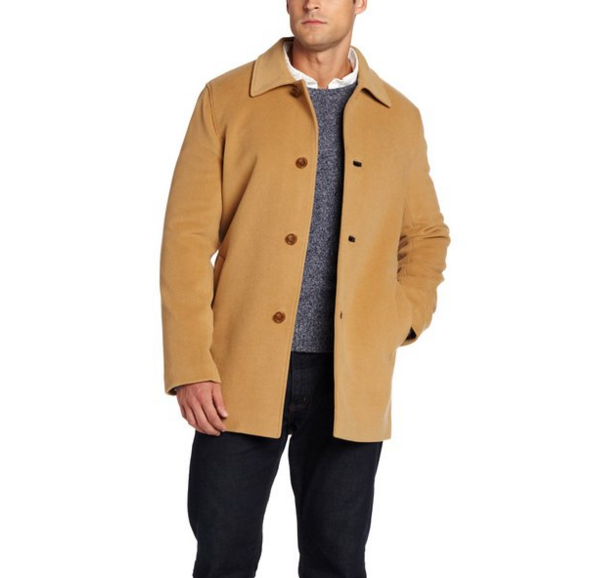 反季好价！Cole Haan 可汗 男士羊绒大衣，原价$595.00，现仅售$129.26，免运费！