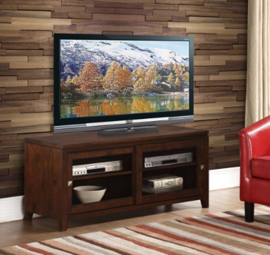 史低價！Simpli Home Cosmopolitan 實木結構電視櫃，原價$399.99，現僅售$183.62