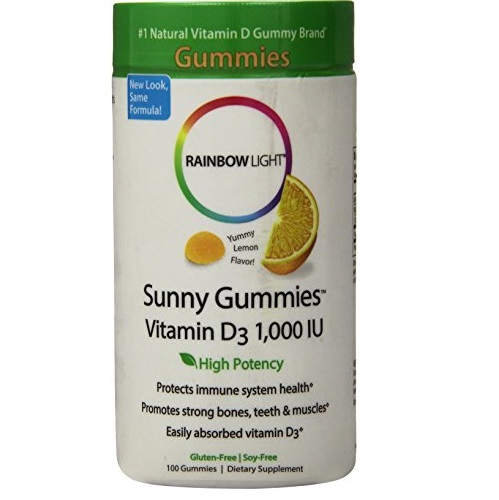 Rainbow Light Vitamin D3, 1000 IU Sunny Gummy, 100-Count, Only $9.44, You Save $8.55(48%)