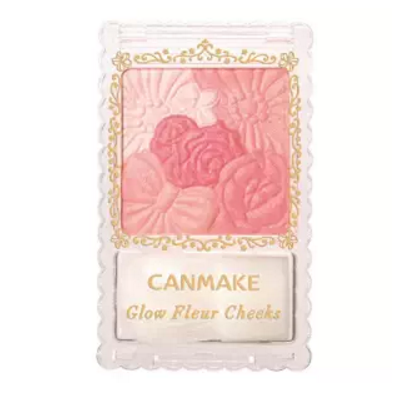 眾多網紅推薦款：CANMAKE 珠光花瓣雕刻五色腮紅 04號 草莓粉，現僅售$13.50