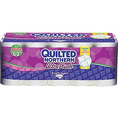 Quilted Northern Ultra Plush Three-Ply Bathroom Tissue, 30 Rolls/Case (87135511) $9.99