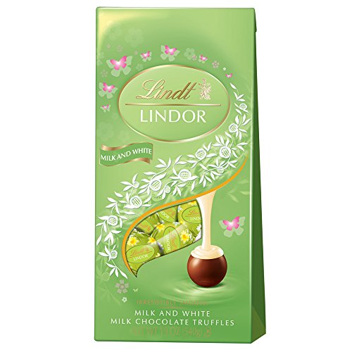 Lindt Lindor 牛奶白松露巧克力，19oz(45颗)，原价$15.99，现自动折扣后仅售$7.99