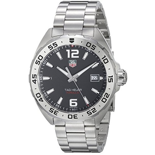 TAG Heuer Men's WAZ1112.BA0875 Formula 1 Analog Display Swiss Quartz Silver Watch, only $799.00, free shipping
