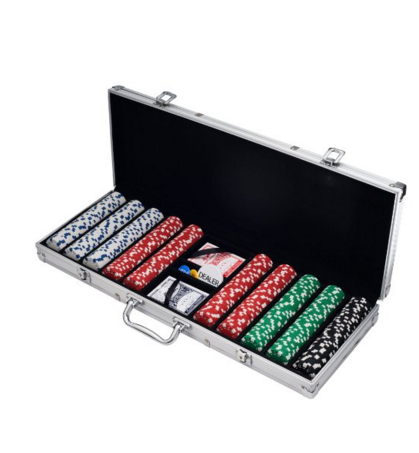 Trademark Poker 500 Dice Style 11.5-Gram Poker Chip Set, Only $23.42