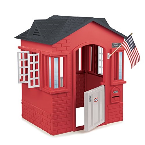 史低價！Little Tikes幼兒玩具小屋，紅色款，原價$129.99，現僅售$89.11，免運費