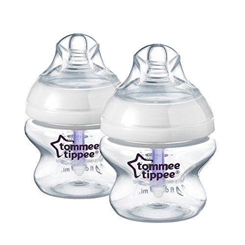 好價！Tommee Tippee 湯美天地母乳自然新生兒防脹氣奶瓶，2 oz，2個裝，原價$19.99，現僅售$11.48