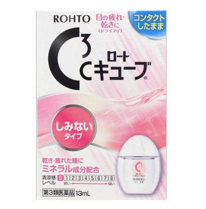ROHTO C Cube infiltrate Contact Eye Drops13ml(Japan Import), Only $5.00