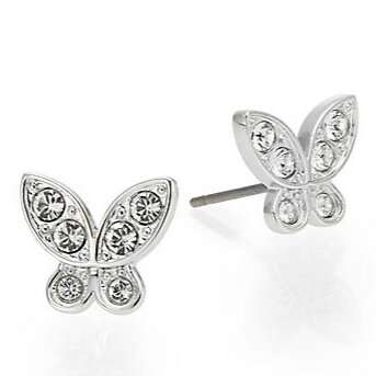 Swarovski Nightingale Swarovski Crystal Butterfly Stud Earrings  $29.99